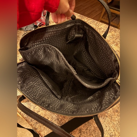 Kate Spade Laptop Bag Black White Adjustable Strap Daveney Wilson Rd Musical Dot - Picture 6 of 8